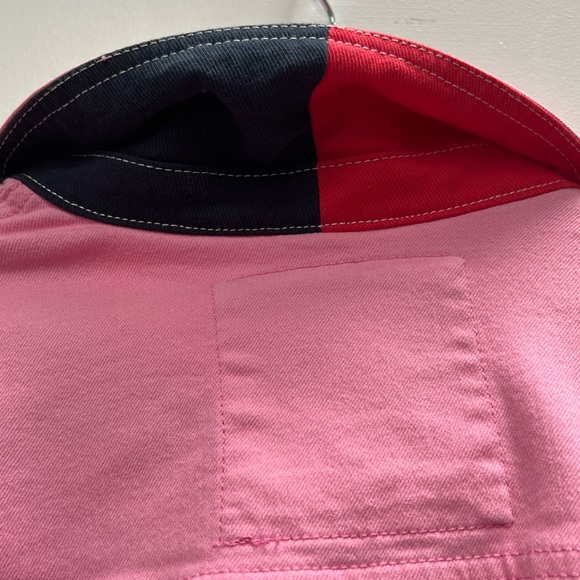 Tommy Hilfiger pink oversized denim jacket - Picture 7 of 8